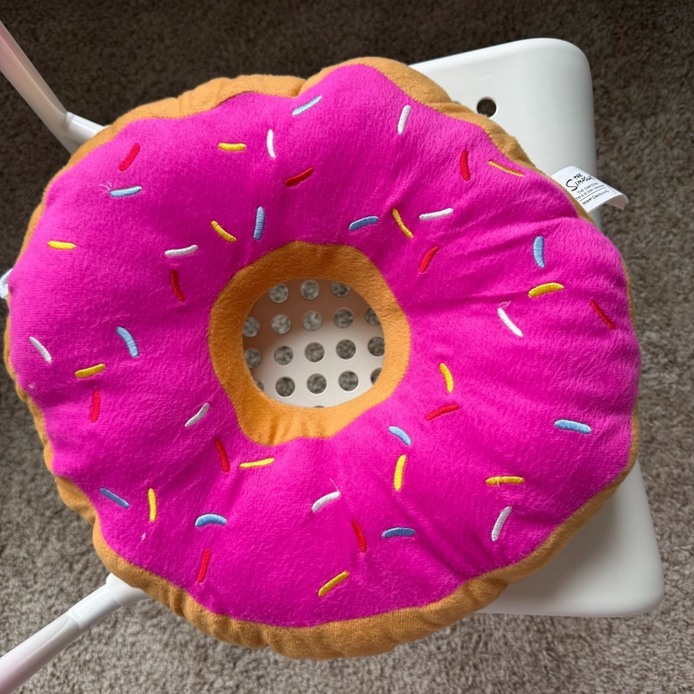 The Simpsons Sprinkled Donut Cushion from Universal Studios